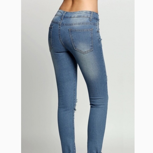 Faded Blue Jeans - Picture 2 of 3